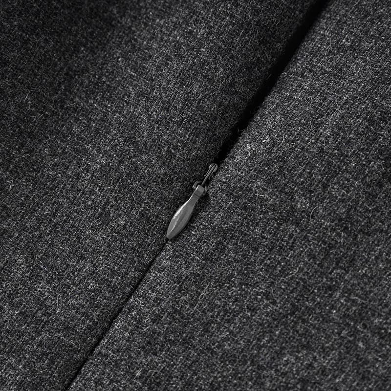 タートルネック着痩せタイトワンピース