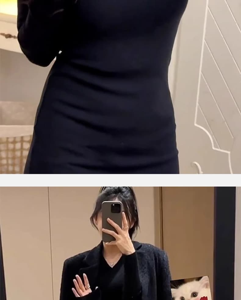 ドレープラインタイトワンピース